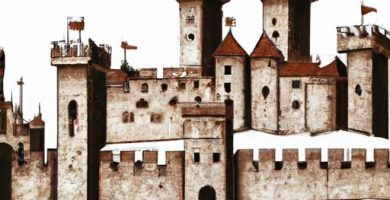 Dibujos de castillos medievales