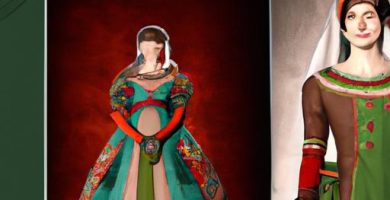 Vestidos medievales de mujer