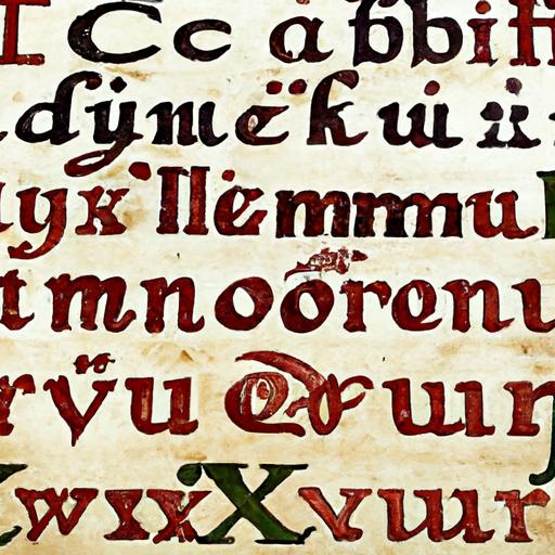 Letras medievales para copiar