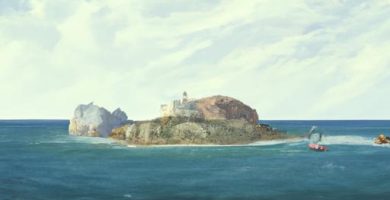 Eugene manet en la isla de wight