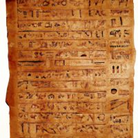 Escritura egipcia utilizada en el siglo sexto antes de cristo