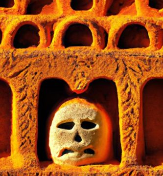 Urna de piedra qué sirve de sepultura