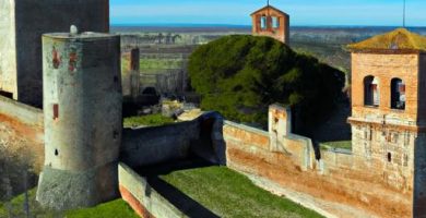 Patio de armas de un castillo